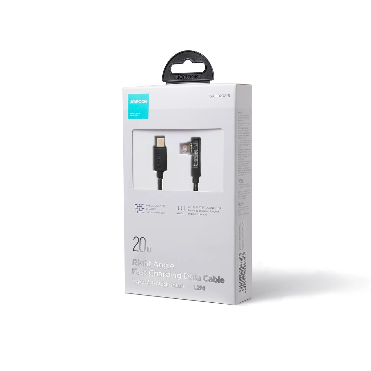Kabel Joyroom Gaming Cable S-CL020A6 Lightning (kątowy) / USB-C - czarny – zdjęcie 5