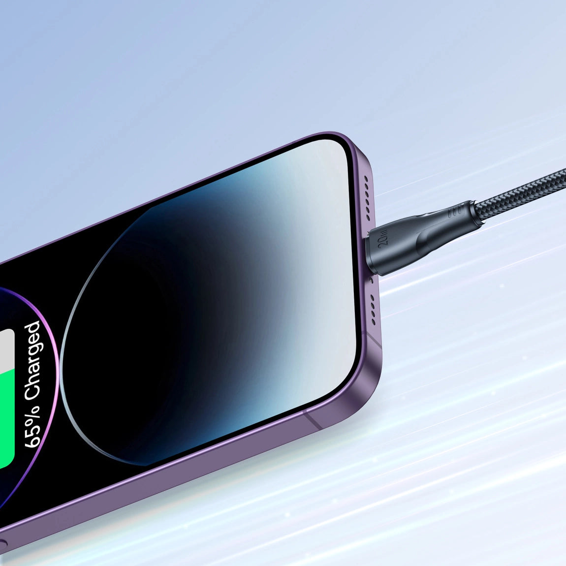Kabel Joyroom Surpass Series A11 Lightning / USB-C 20W 1.2 m - czarny – zdjęcie 6