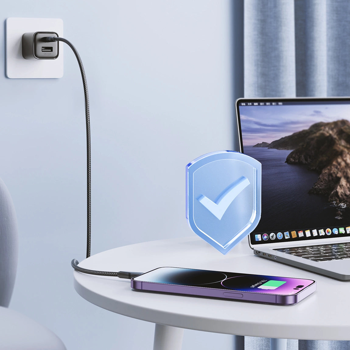 Kabel Joyroom Surpass Series A11 Lightning / USB-C 20W 1.2 m - czarny – zdjęcie 9
