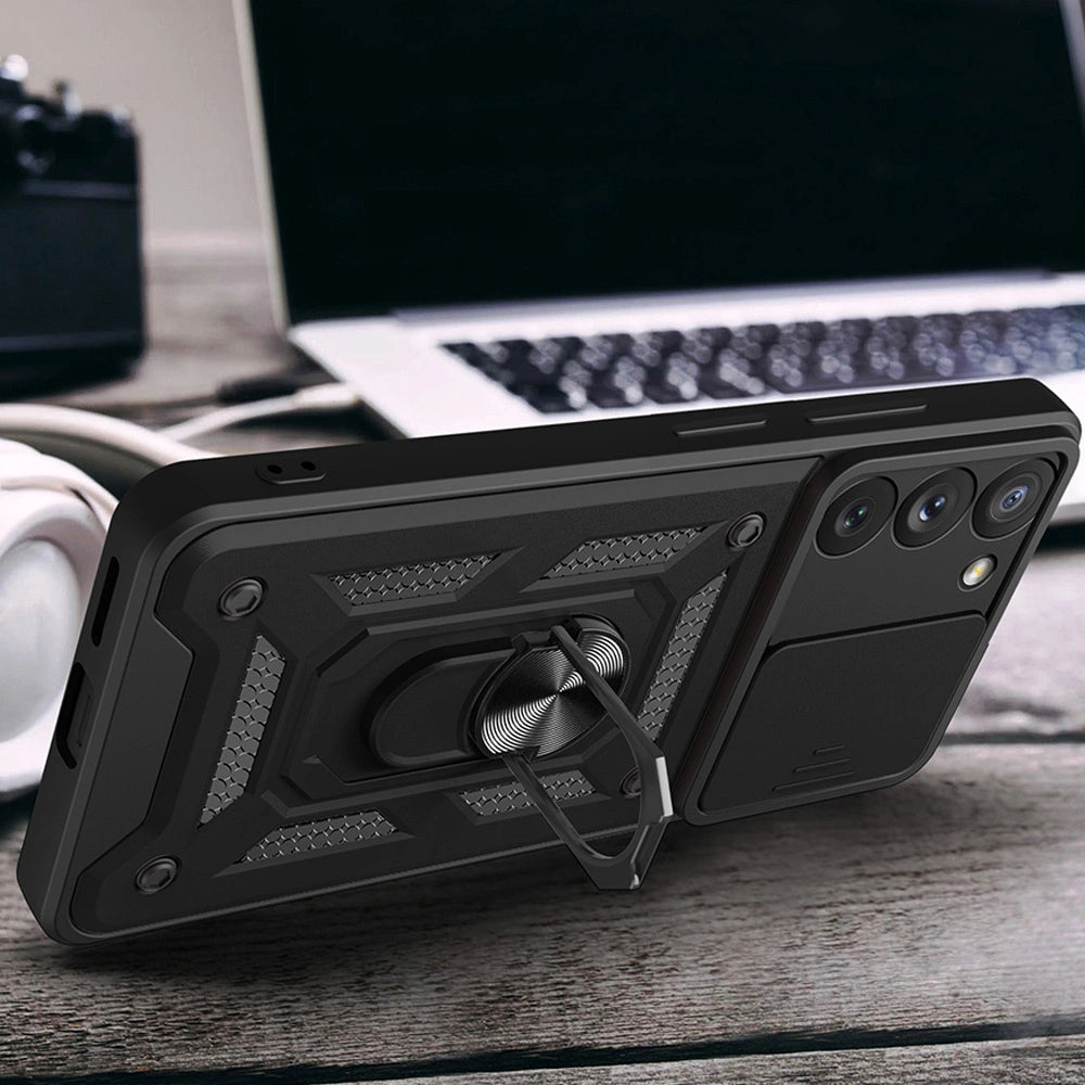 Hybrid Armor Camshield etui do Samsung Galaxy S23+ na aparat czerwone – zdjęcie 6