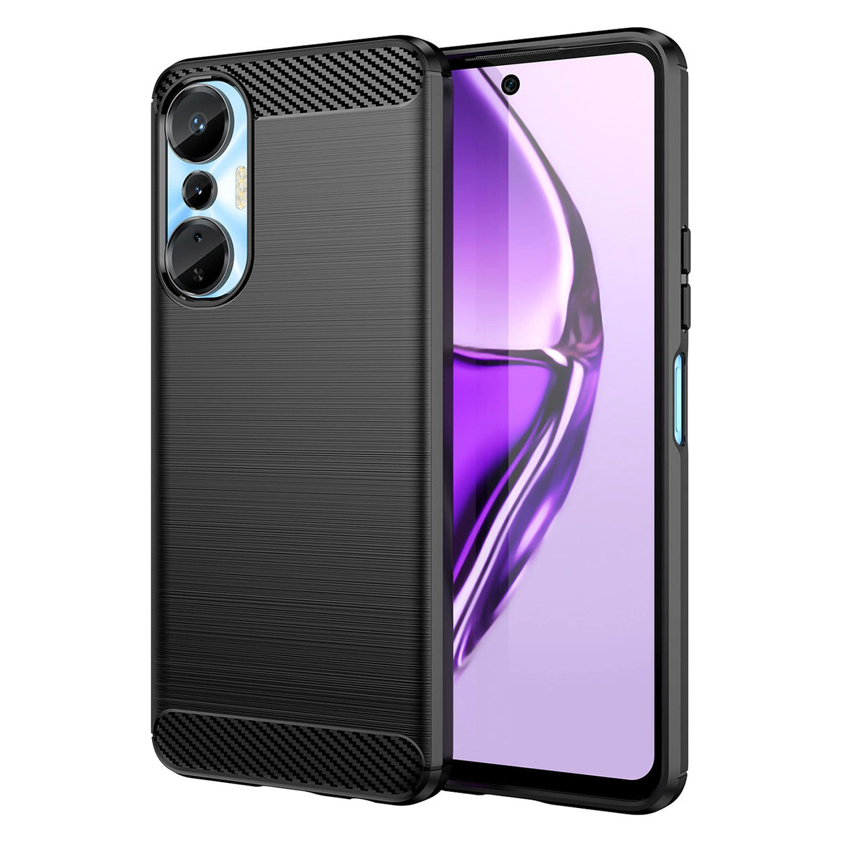 Carbon Case etui do Infinix Hot 20S elastyczny silikonowy karbonowy