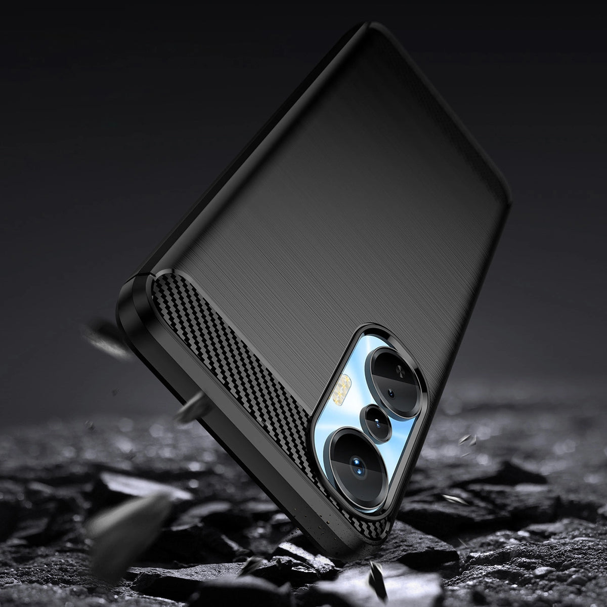 Carbon Case etui do Infinix Hot 20S elastyczny silikonowy karbonowy – zdjęcie 3