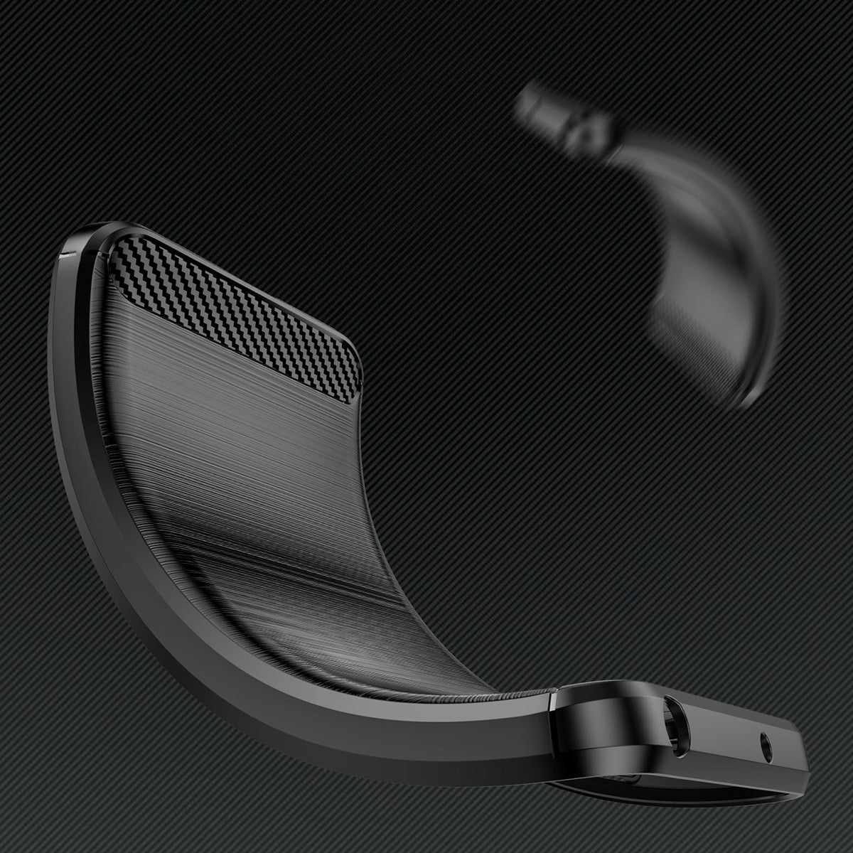 Carbon Case etui do Infinix Hot 20S elastyczny silikonowy karbonowy – zdjęcie 4