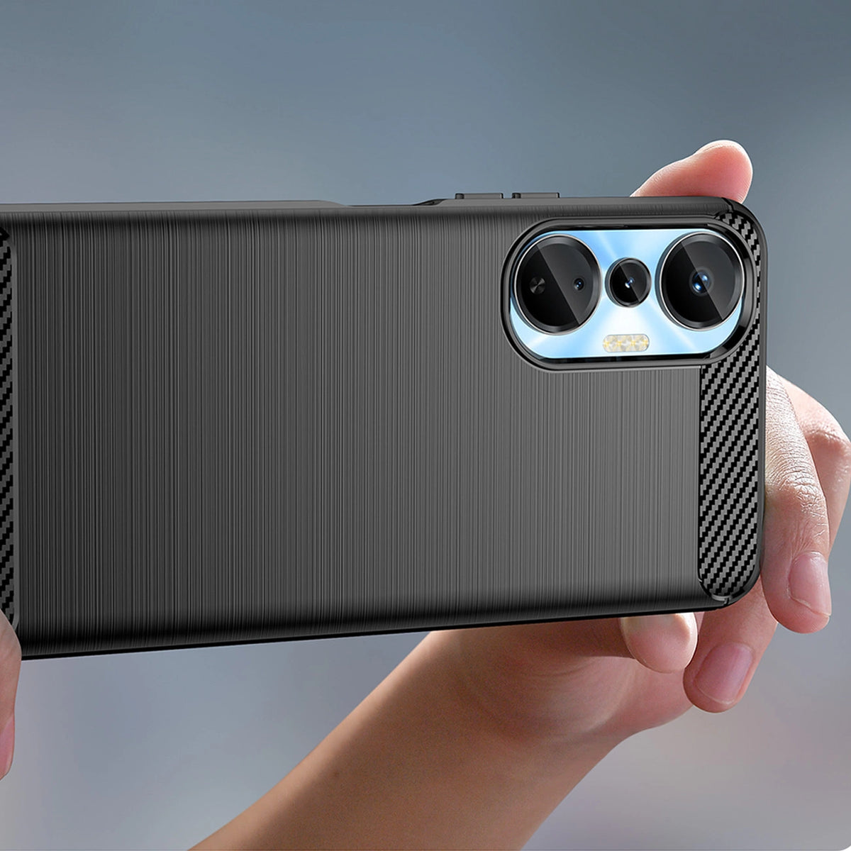 Carbon Case etui do Infinix Hot 20S elastyczny silikonowy karbonowy – zdjęcie 5