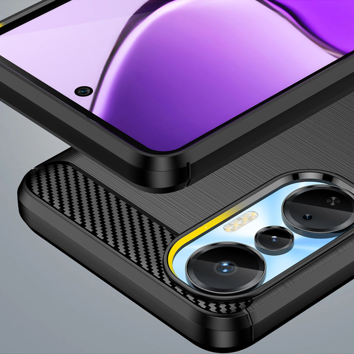 Carbon Case etui do Infinix Hot 20S elastyczny silikonowy karbonowy – zdjęcie 6