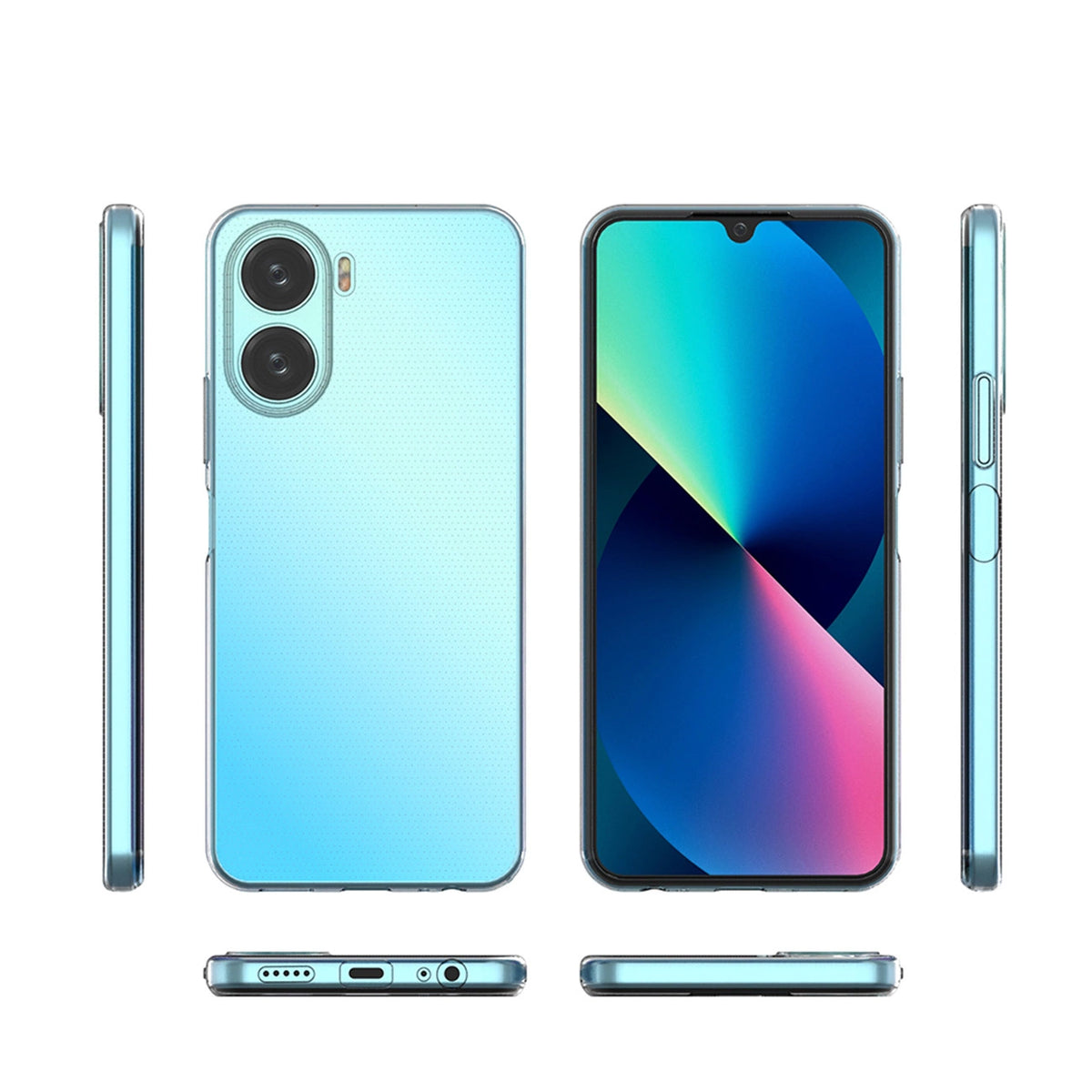 Ultra Clear 0.5mm do Vivo Y16 / Vivo Y02s cienki pokrowiec przezroczyste – zdjęcie 3