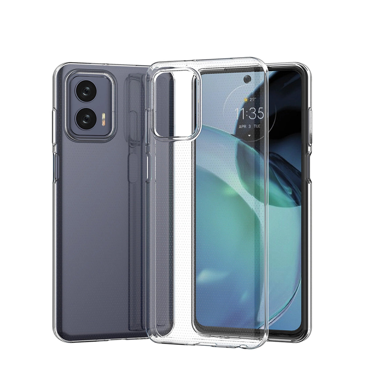 Ultra Clear 0.5mm do Motorola Moto G73 5G cienki pokrowiec przezroczyste – zdjęcie 7