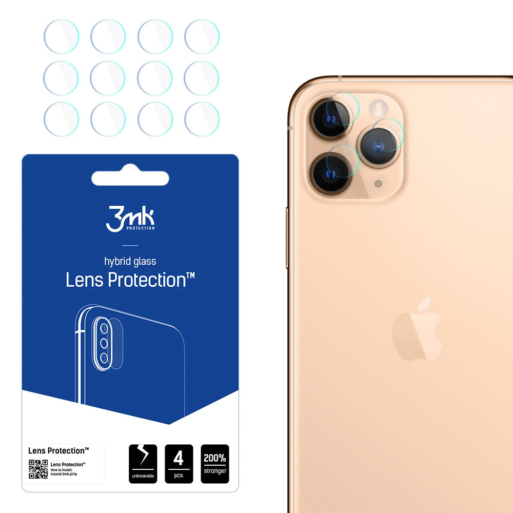 Szkło na aparat 3mk Lens Protection hybrydowe na iPhone 11 Pro