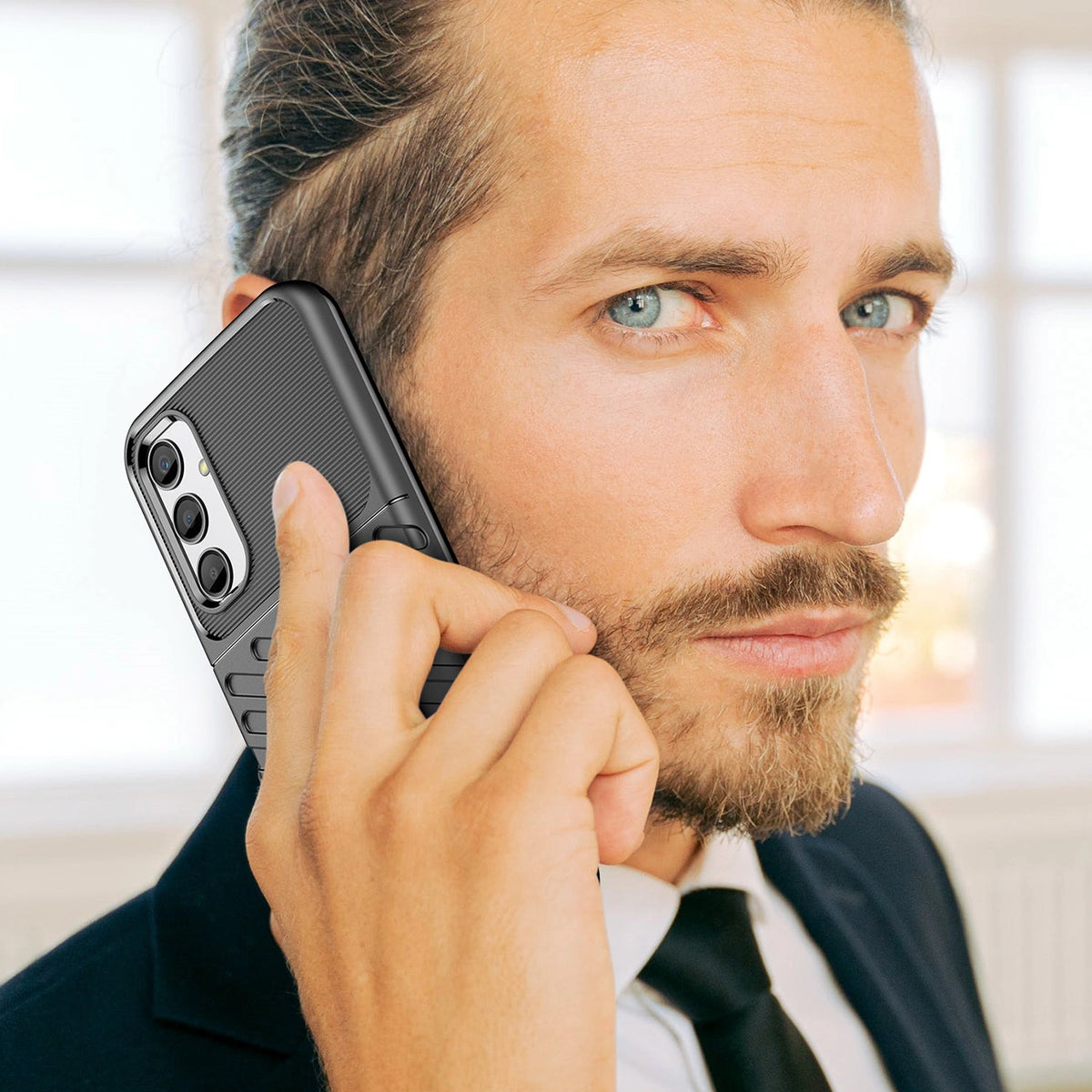 Thunder Case do Samsung Galaxy A24 4G silikonowy pancerny pokrowiec czarne – zdjęcie 7