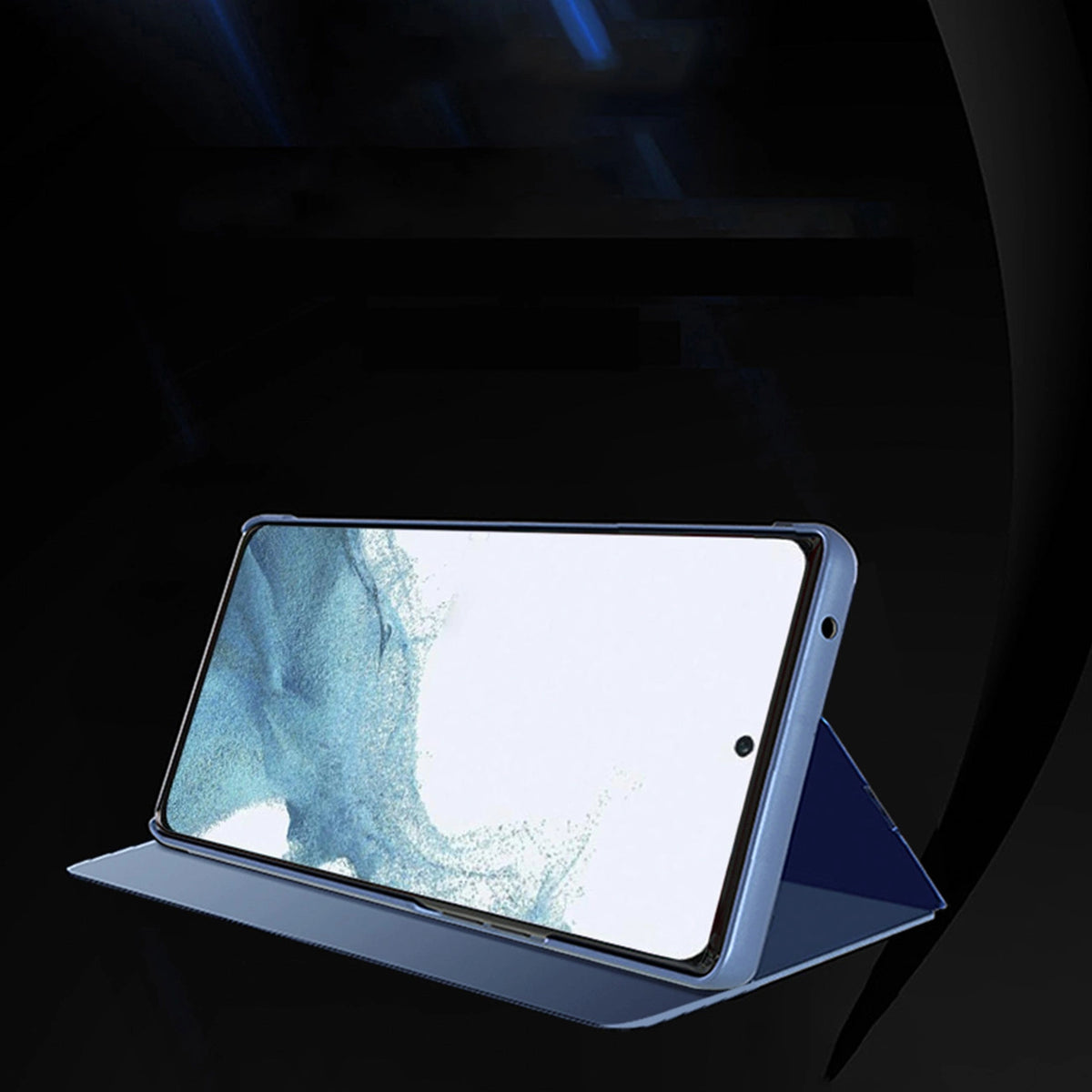 Clear View Case etui do Samsung Galaxy A24 4G pokrowiec z klapką różowe – zdjęcie 2