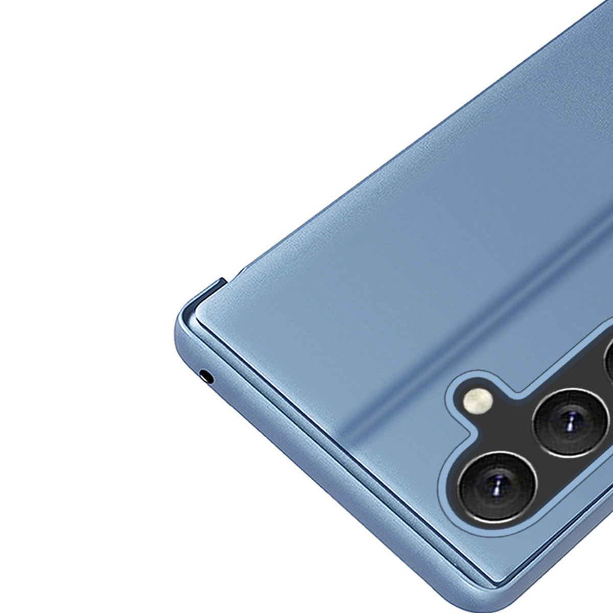 Clear View Case etui do Samsung Galaxy A24 4G pokrowiec z klapką różowe – zdjęcie 7