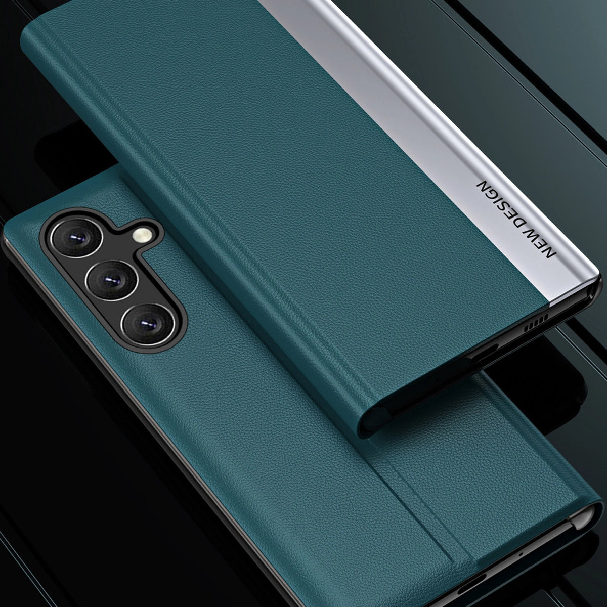 Sleep Case Pro etui do Samsung Galaxy A24 4G z klapką podstawka czarne – zdjęcie 4