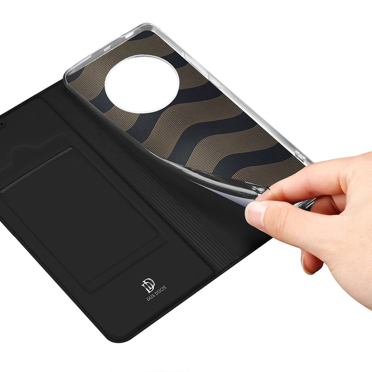 Dux Ducis Skin Pro etui do Honor Magic5 na kartę podstawka czarne – zdjęcie 8