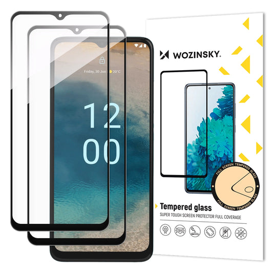 Wozinsky Full Glue Tempered Glass 2x szkło na cały ekran z czarną ramką