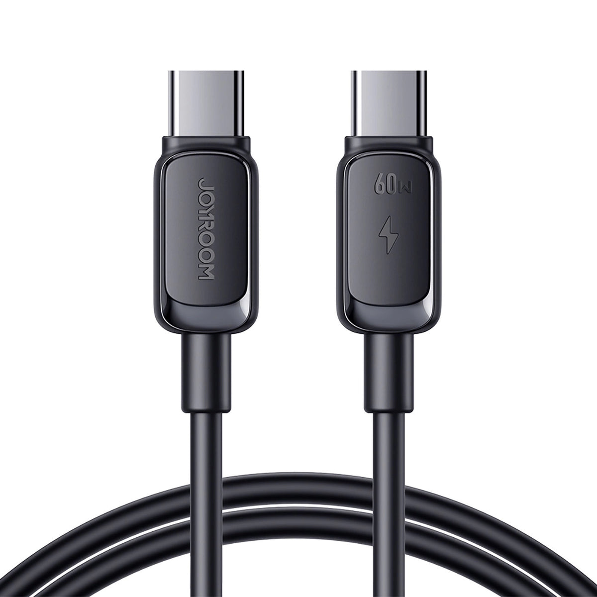 Kabel Joyroom Multi-Color Series A14 USB-C / USB-C 60W 1.2 m - czarny – zdjęcie 2