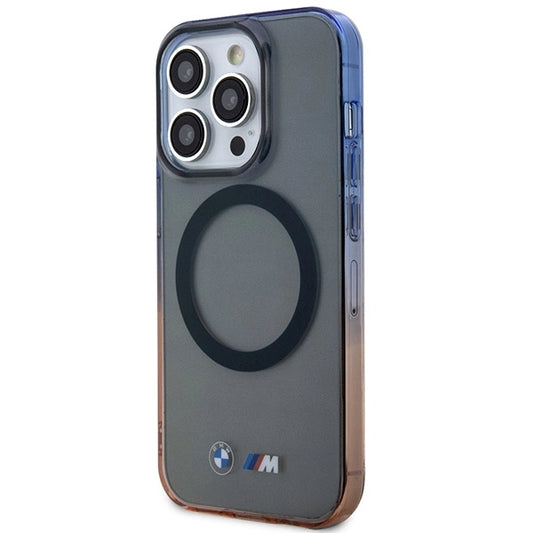 Etui BMW Gradient Bumper MagSafe na iPhone 14 Pro - szare
