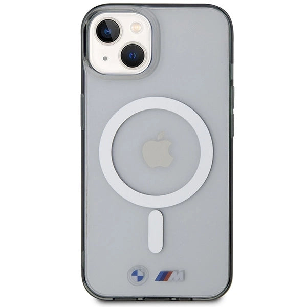 Etui BMW Silver Ring MagSafe na iPhone 14 - przezroczyste – zdjęcie 3