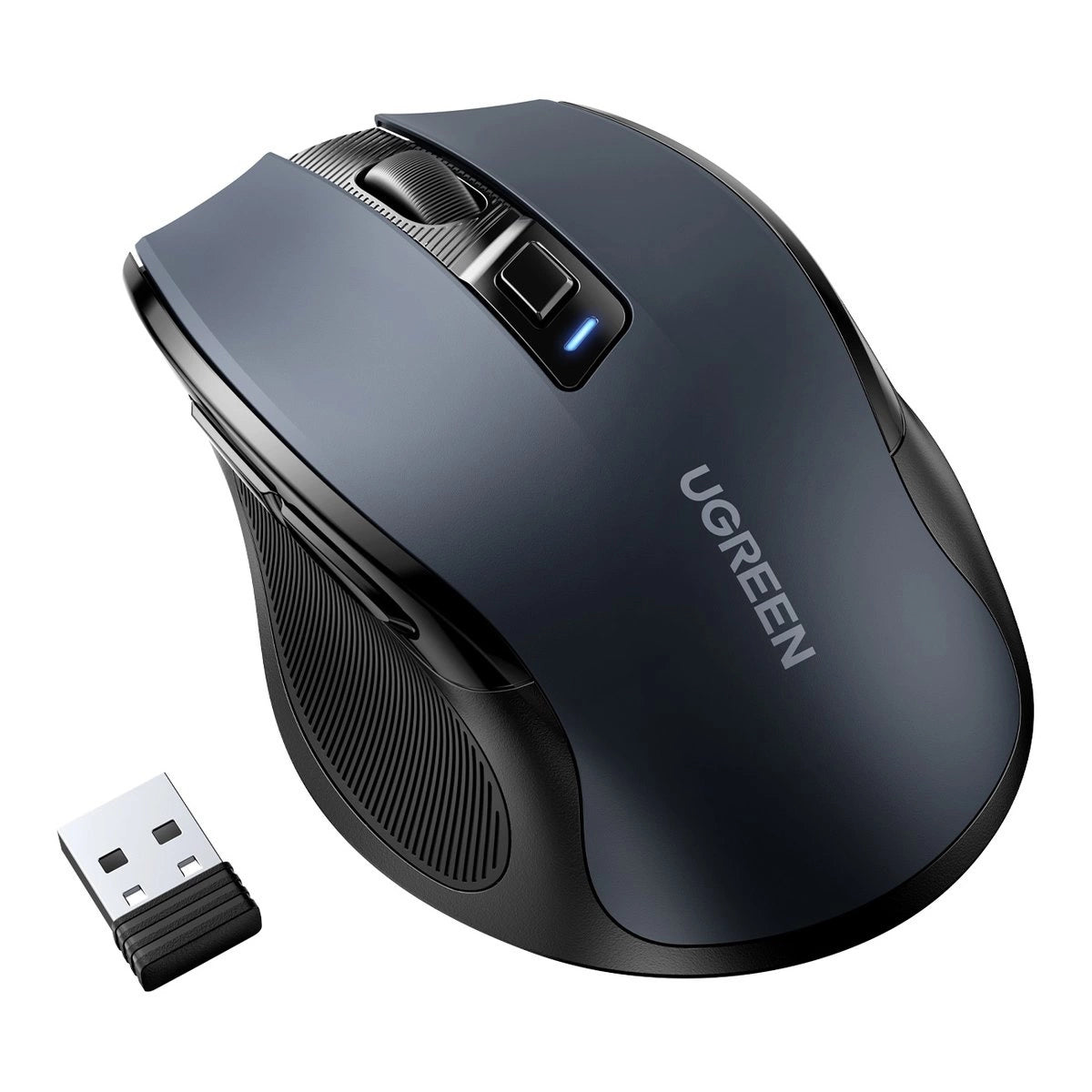 Mysz optyczna Ugreen MU006 bezprzewodowa USB 2.4GHz / Bluetooth - czarna