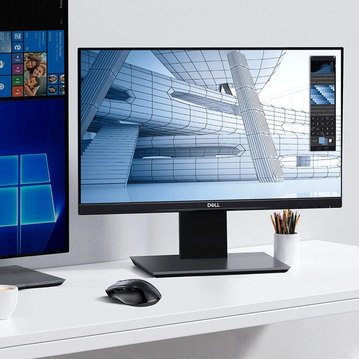 Mysz optyczna Ugreen MU006 bezprzewodowa USB 2.4GHz / Bluetooth - czarna