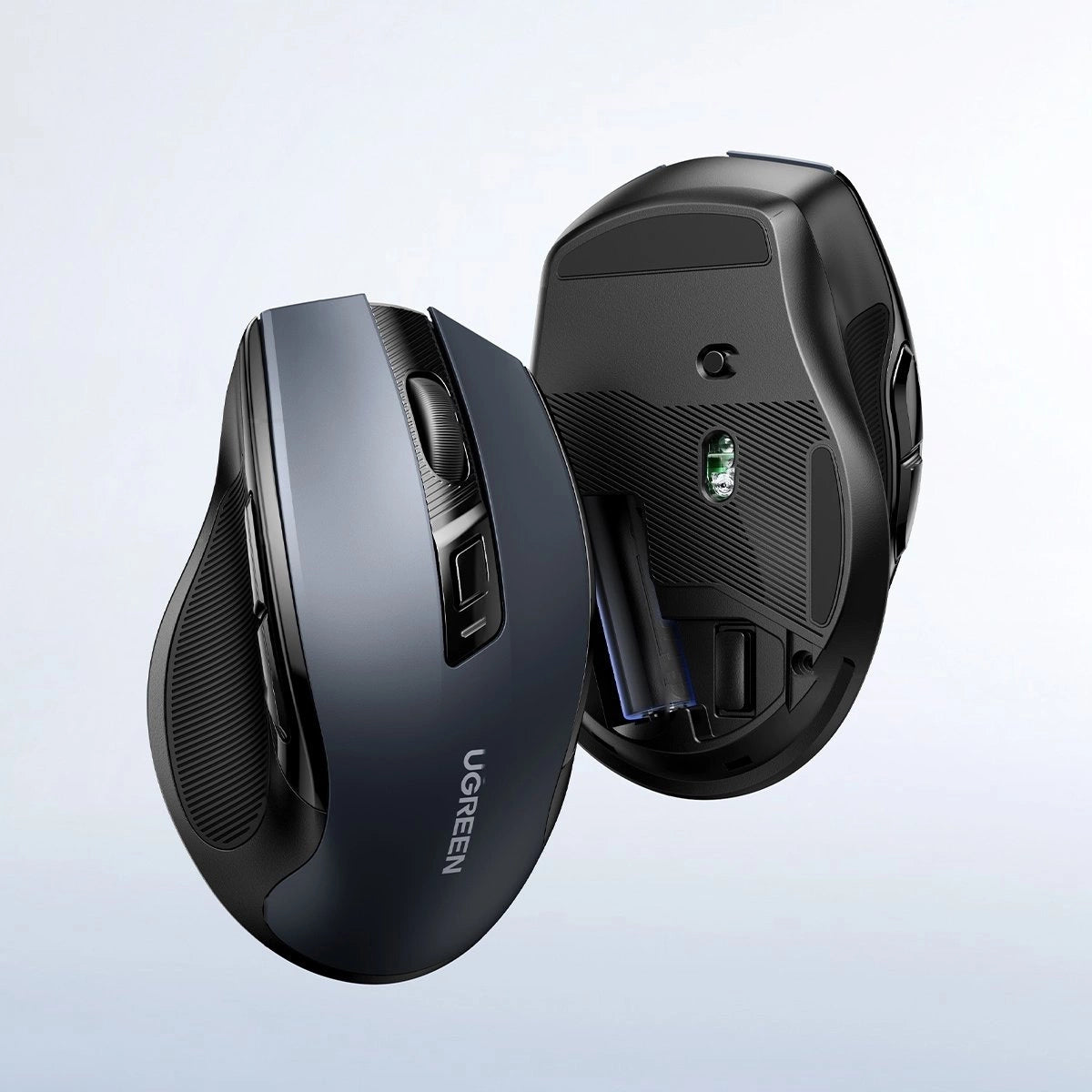 Mysz optyczna Ugreen MU006 bezprzewodowa USB 2.4GHz / Bluetooth - czarna