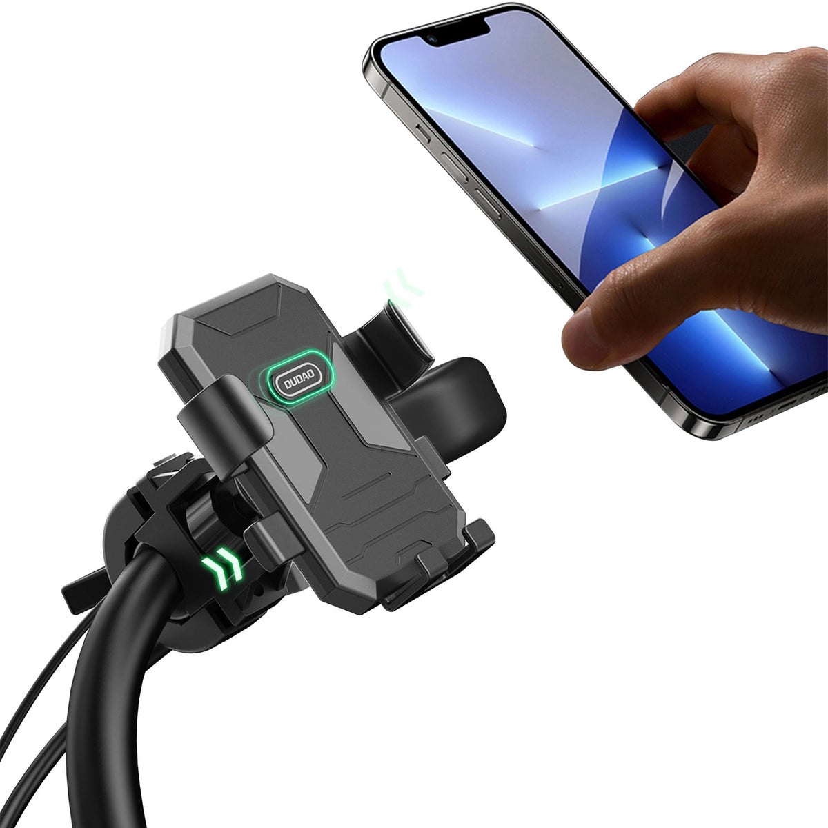 Uchwyt rowerowy / motocyklowy do telefonu Dudao F7C - czarny – zdjęcie 2