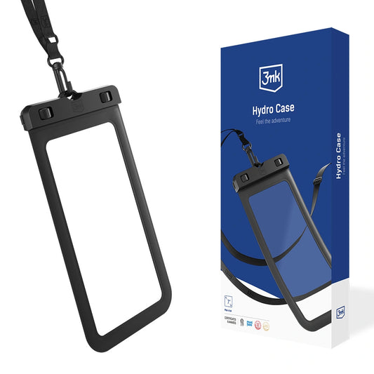 Etui wodoodporne 3mk Hydro Case na telefon do 7'' - czarne