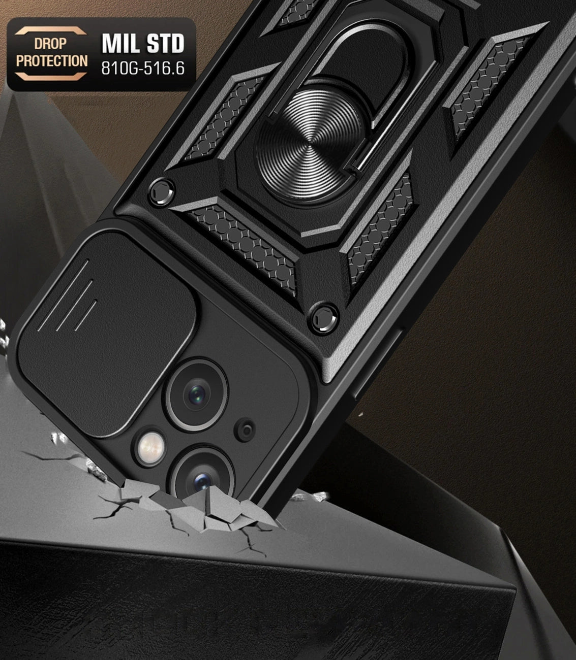 Pancerne etui z do iPhone 15 Plus Hybrid Armor Camshield - różowe