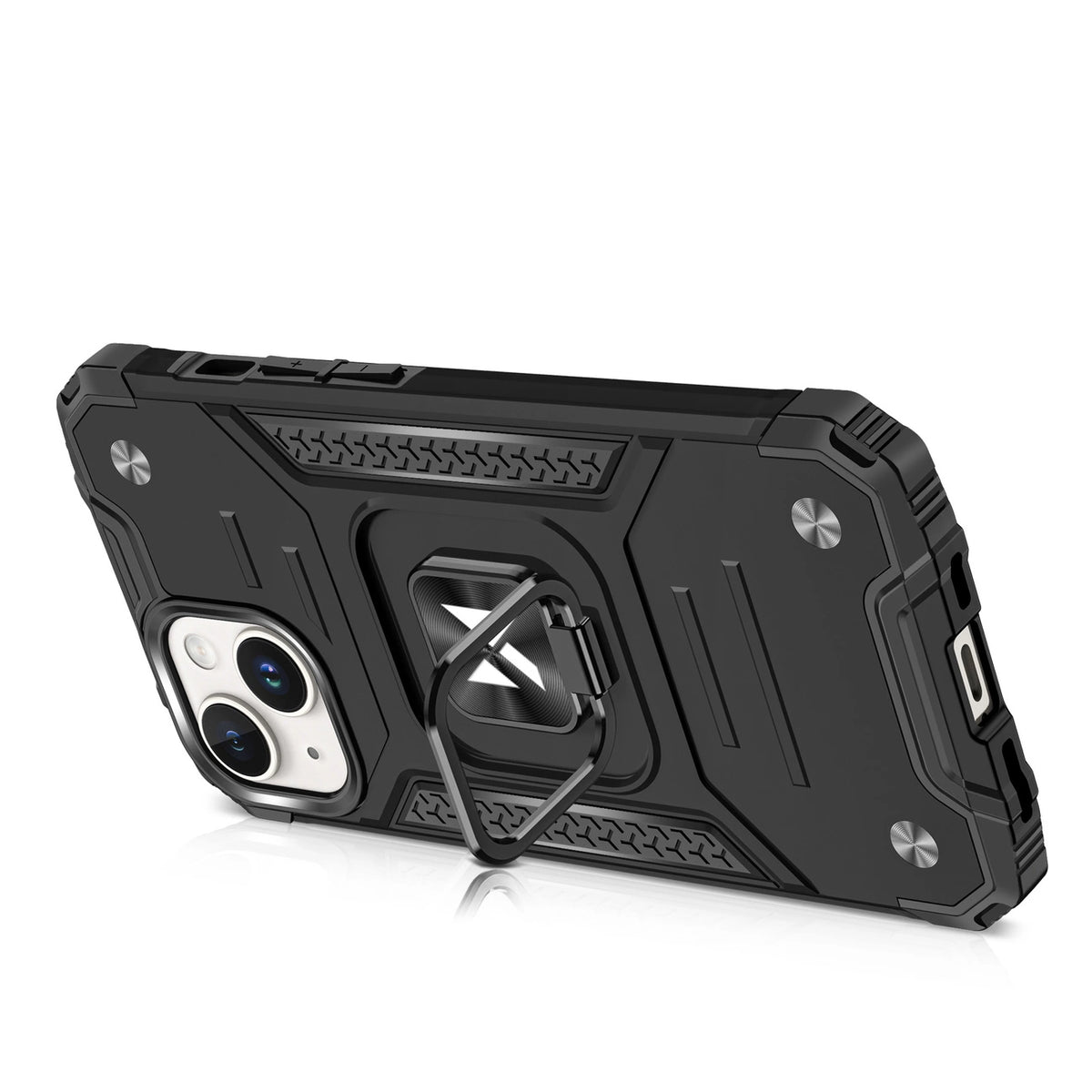 Pancerne etui z uchwytem do iPhone 15 Plus Wozinsky Ring Armor - czerwone – zdjęcie 4