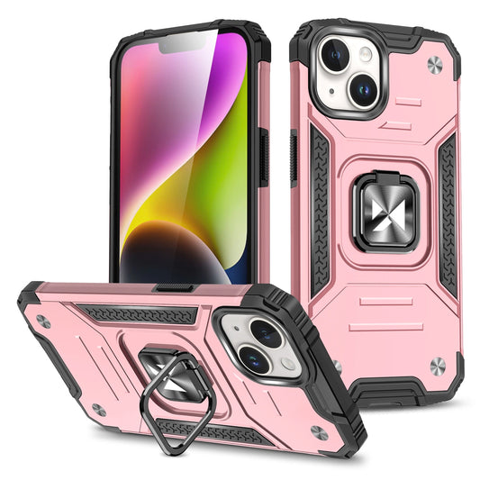 Pancerne etui z do iPhone 15 Plus Wozinsky Ring Armor - różowe złoto