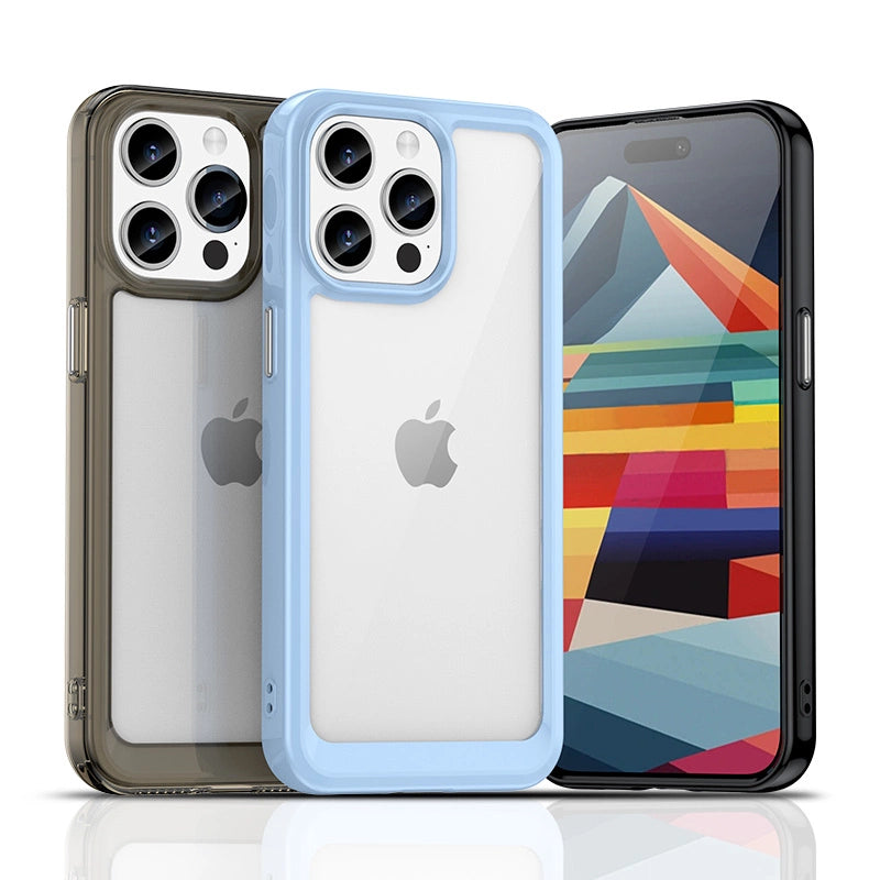 Wzmocnione etui z elastyczną do iPhone 15 Pro Outer Space - niebieskie – zdjęcie 4