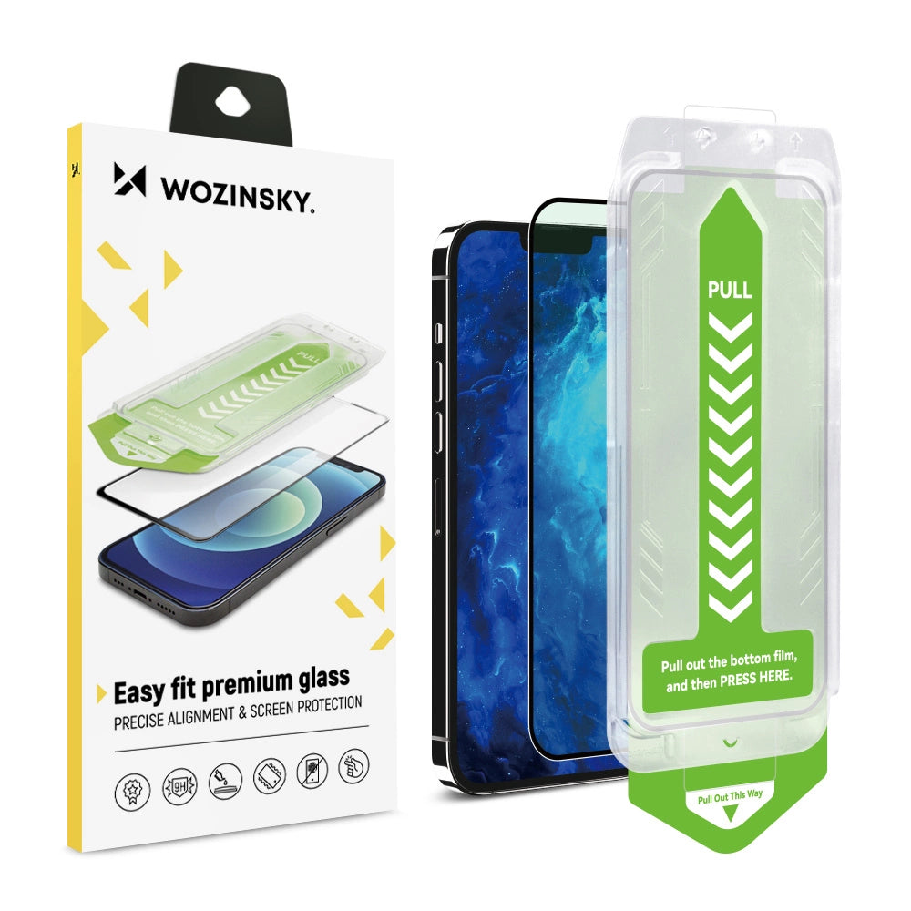 Szkło hartowane 9H z ramką do iPhone 14 Plus Wozinsky Glass - czarne