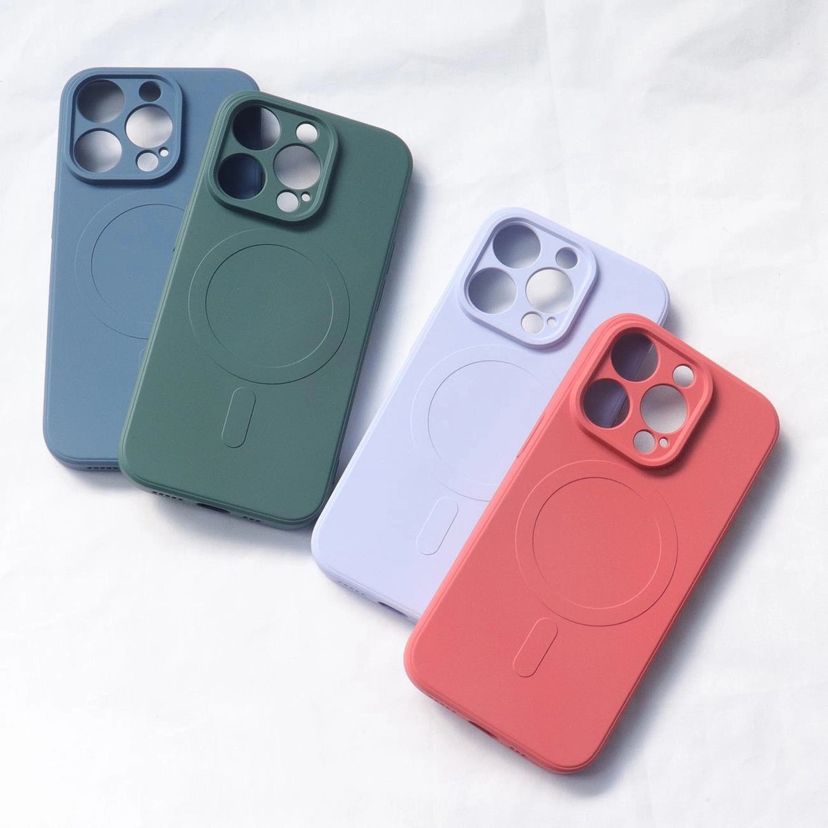 Silikonowe etui kompatybilne do iPhone 15 Plus Silicone Case - niebieskie – zdjęcie 2