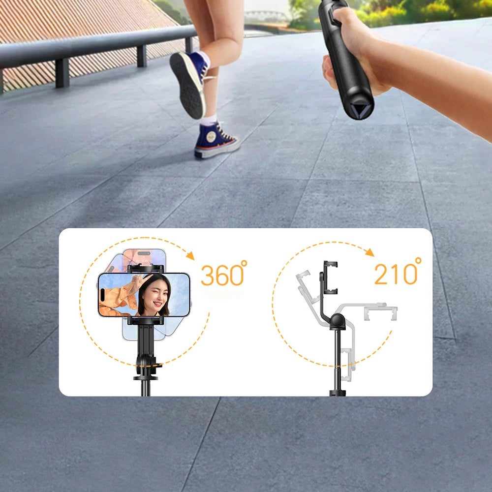 Selfie stick Ugreen LP586 statyw teleskopowy z pilotem Bluetooth - czarny – zdjęcie 13