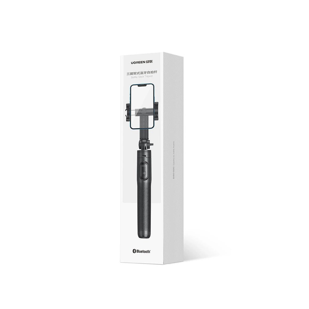 Selfie stick Ugreen LP586 statyw teleskopowy z pilotem Bluetooth - czarny – zdjęcie 5