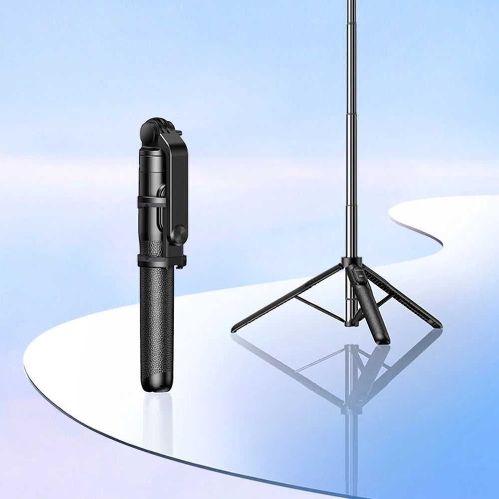 Selfie stick Ugreen LP586 statyw teleskopowy z pilotem Bluetooth - czarny – zdjęcie 7