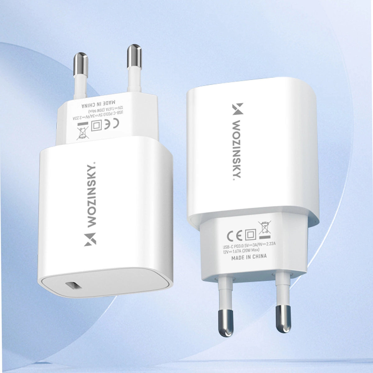 Ładowarka sieciowa Wozinsky WGWCCW 20W USB-C - biała – zdjęcie 11