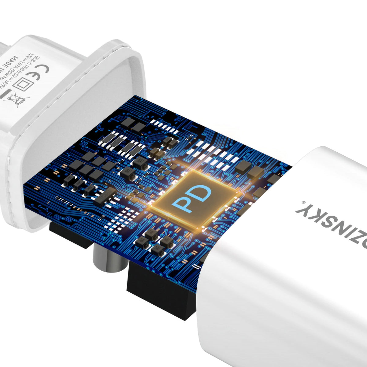 Ładowarka sieciowa Wozinsky WGWCCW 20W USB-C - biała – zdjęcie 4