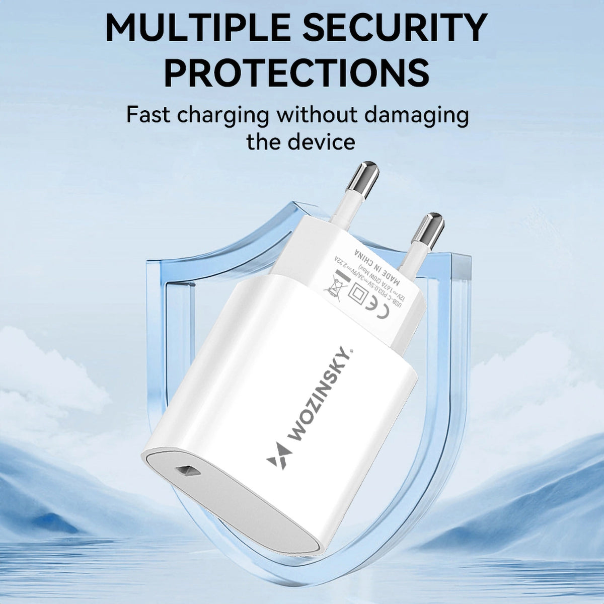 Ładowarka sieciowa Wozinsky WGWCCW 20W USB-C - biała – zdjęcie 7