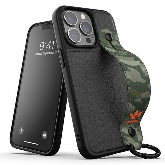 Etui Adidas OR Hand Strap na iPhone 13 Pro / iPhone 13 - czarno-zielone