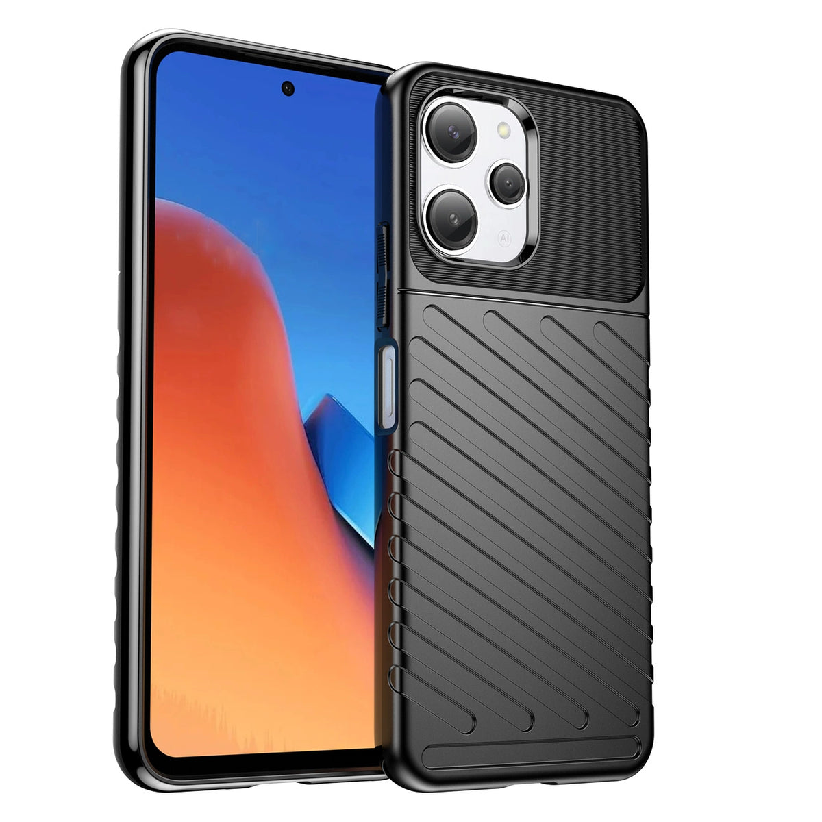 Pancerne etui Xiaomi Redmi 12 Thunder Case - czarne – zdjęcie 2