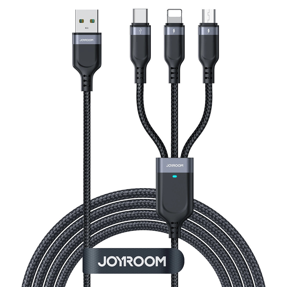 Kabel Joyroom Multi-Use Series S-A18 3w1 USB-A - Lightning - czarny