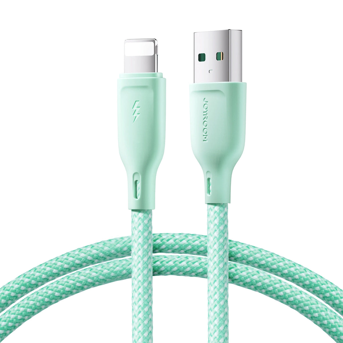 Kabel Joyroom Multi-Color Series S-A34 USB-A / Lightning 3A 1m - zielony