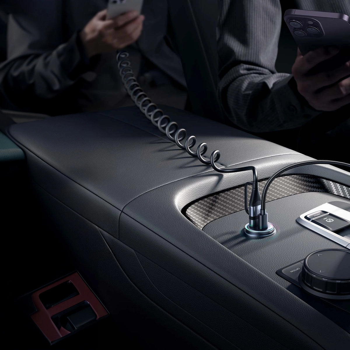 Mini ładowarka Joyroom JR-CCN04 60W USB-A USB-C - czarna – zdjęcie 8