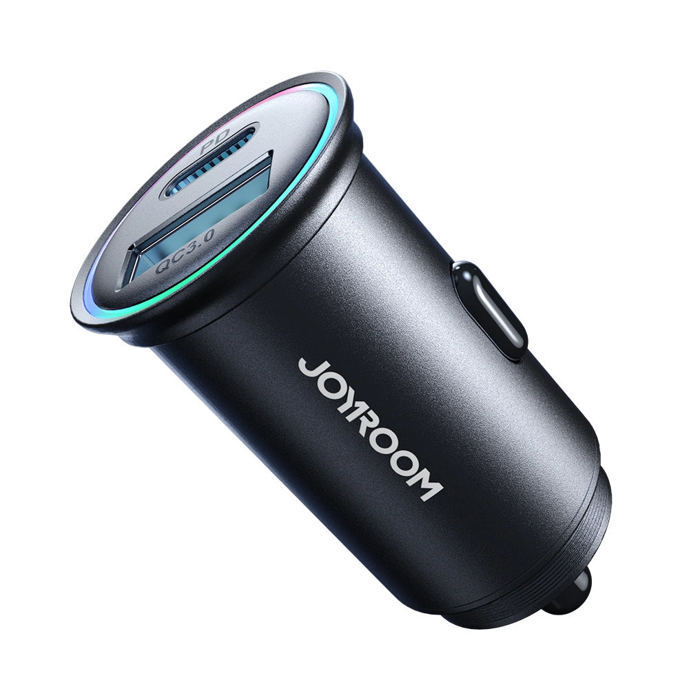 Mini ładowarka Joyroom JR-CCN04 60W USB-A USB-C - czarna – zdjęcie 2