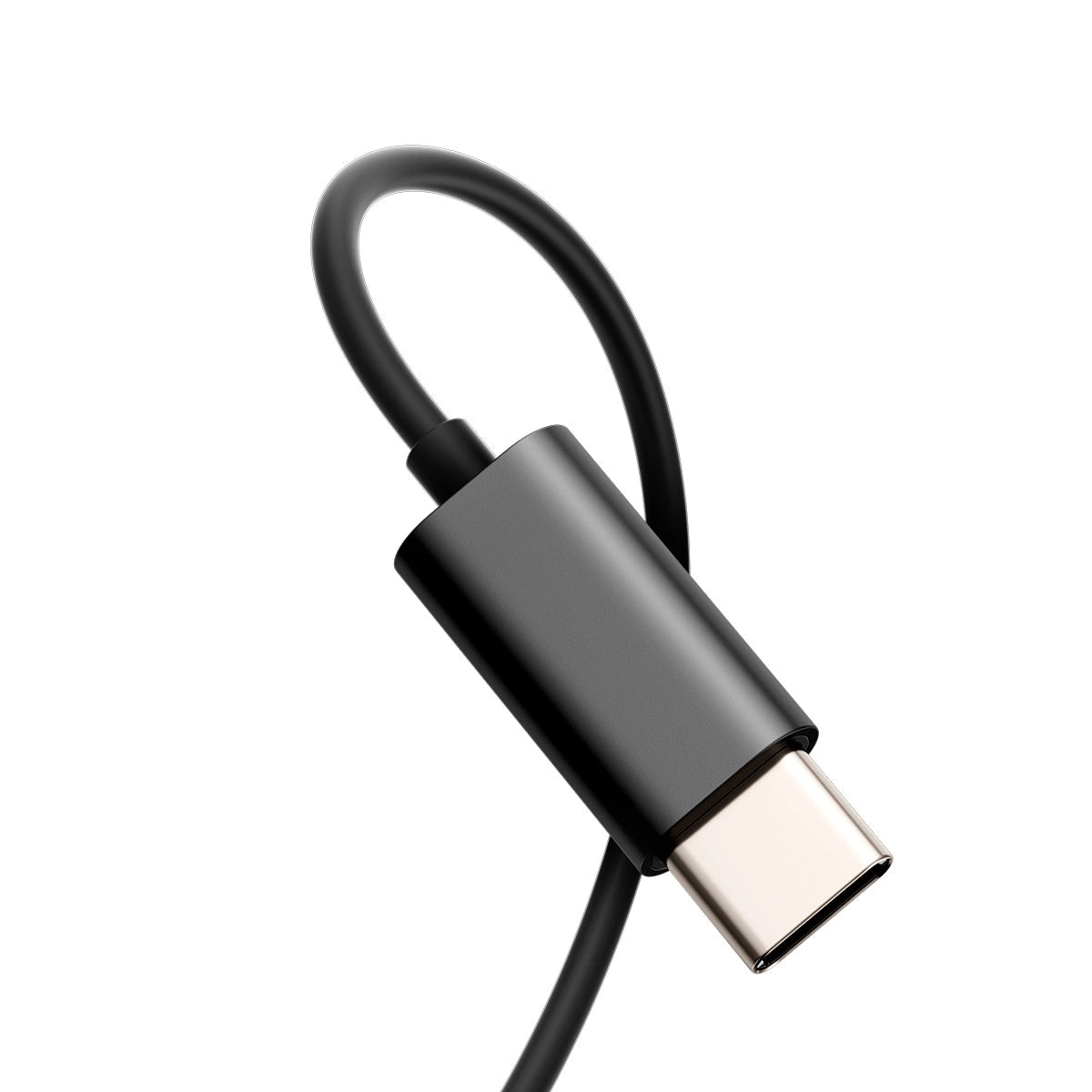 Słuchawki douszne USB-C Joyroom TYPE-C Series JR-EC07 metalowe - czarne – zdjęcie 2