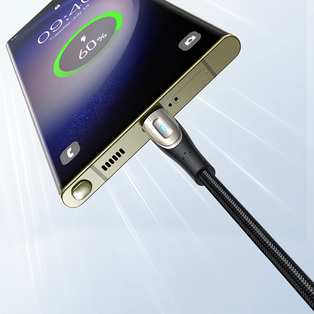 Kabel Joyroom Star-Light Series SA27-CC5 USB-C / USB-C 100W 1.2m - czarny – zdjęcie 2