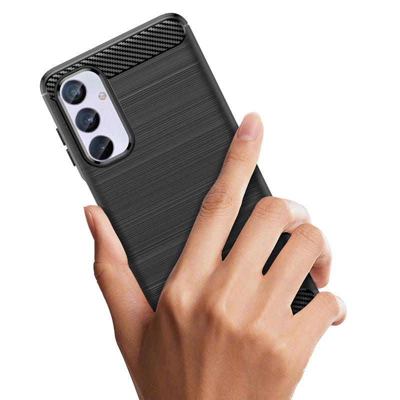 Elastyczne etui wzór karbon do Samsung Galaxy M54 Carbon Case - czarne – zdjęcie 6