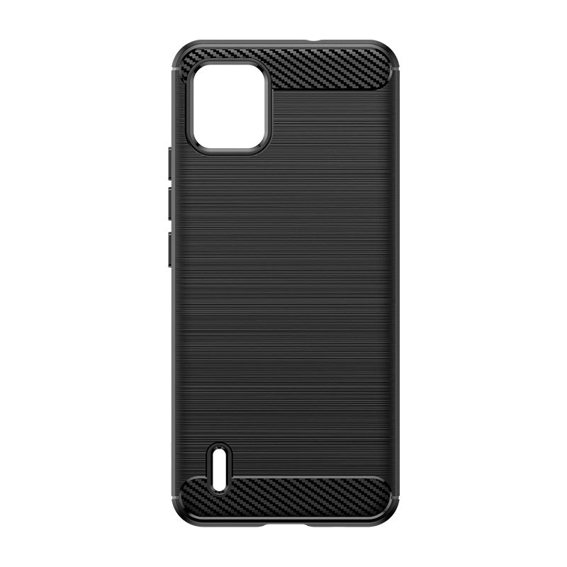 Etui silikonowe Carbon Case do Nokia C110 - czarne – zdjęcie 3