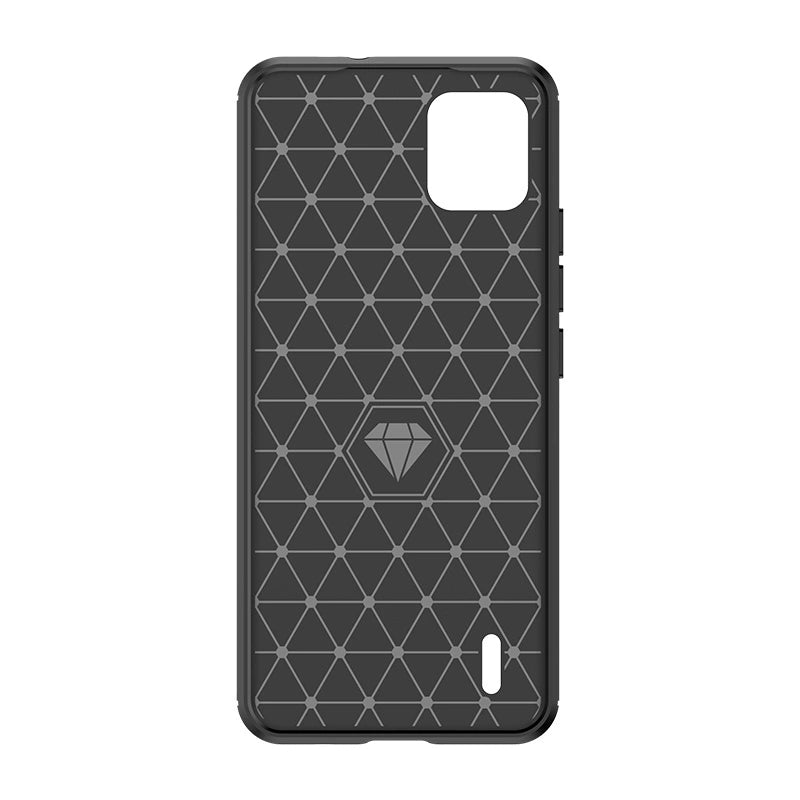 Etui silikonowe Carbon Case do Nokia C110 - czarne – zdjęcie 4