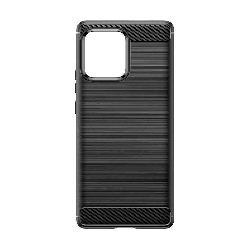 Etui silikonowe Carbon Case do Motorola Edge 40 Pro - czarne – zdjęcie 4